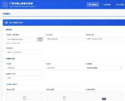 车辆上牌登记系统开源版源码/车辆登记管理系统源码